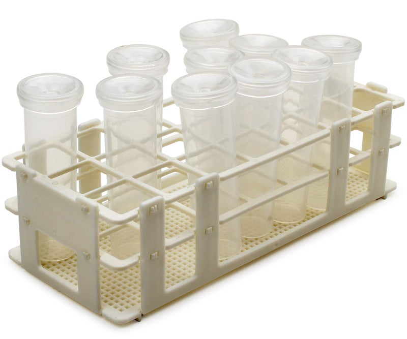 RESTCLOUD 10Pcs 60Ml Floral Tubes with Rack Holder for Milkweed Cuttings - Image 1